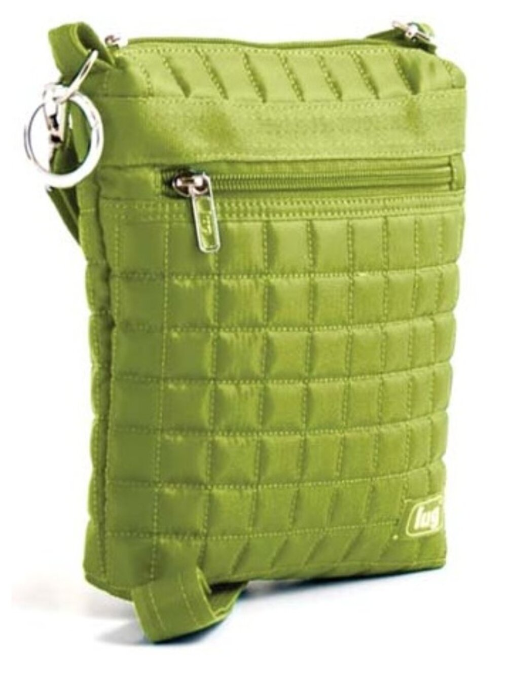 LUG Skipper Grass Olive Green Quilted Crossbody Bag